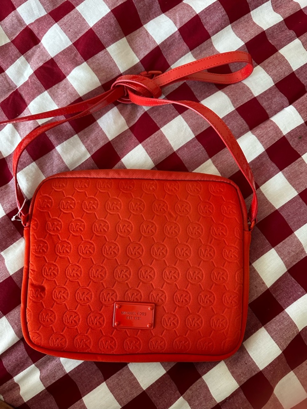Michael Kors Red Crossbody iPad or kindle case